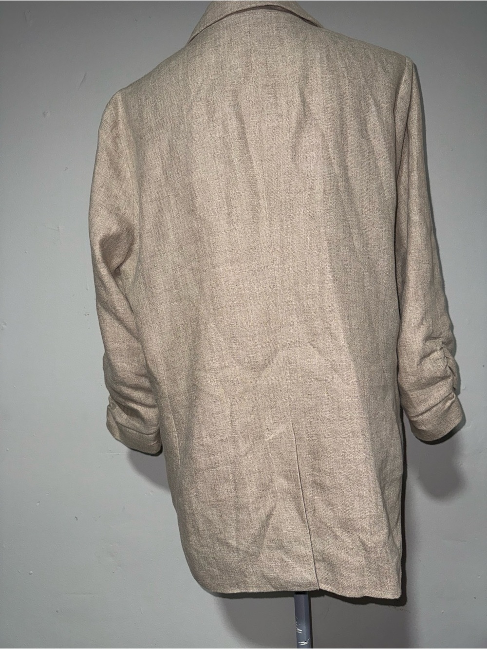 Michael Kors 100% Linen Beige Blend Women's Blazer Jacket - Picture 3 of 5